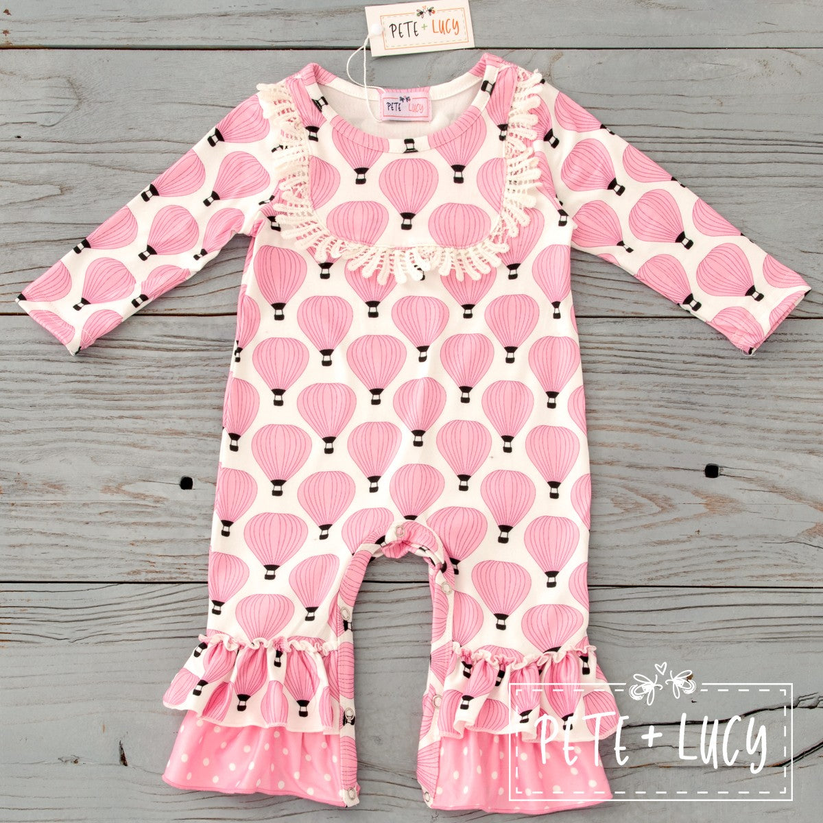 Pink Balloons Romper
