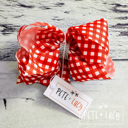 Christmas Mistletoe Deluxe Bow