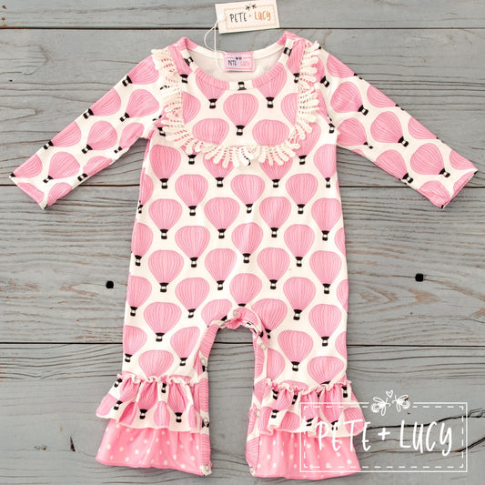 Pink Balloons Romper